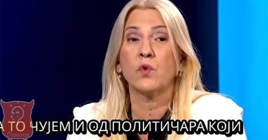 PAŽNJU PRIVUKAO NATPIS U STUDIJU: Pogledajte šta je pisalo iznad glave Željke Cvijanović PAŽNJU PRIVUKAO NATPIS U STUDIJU: Pogledajte šta je pisalo iznad glave Željke Cvijanović