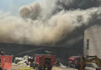 Veliki požar u Grudama: Gori privatna firma, stigla je pomoć i iz Hrvatske