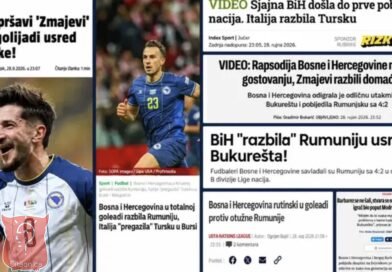 Regionalni mediji nakon pobjede BiH: Posebno izdvojili Barbareza i jednog igrača